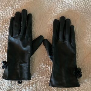 Ralph Lauren Black leather gloves
